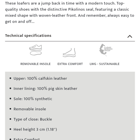 PIKOLINOS Black Leather Buckle Loafers Size 38 - Picture 9 of 9